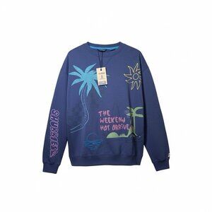 NEW Chubbies T-Shirt Men's‎ XXL Sky’s Out Thighs Out Blue Oversized Sweatshirt